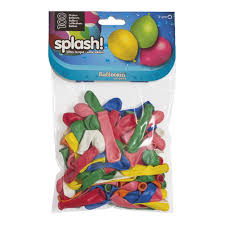 Veepommid, värvivalik 100tk/pk diam 9cm,/24/288 Balloonia