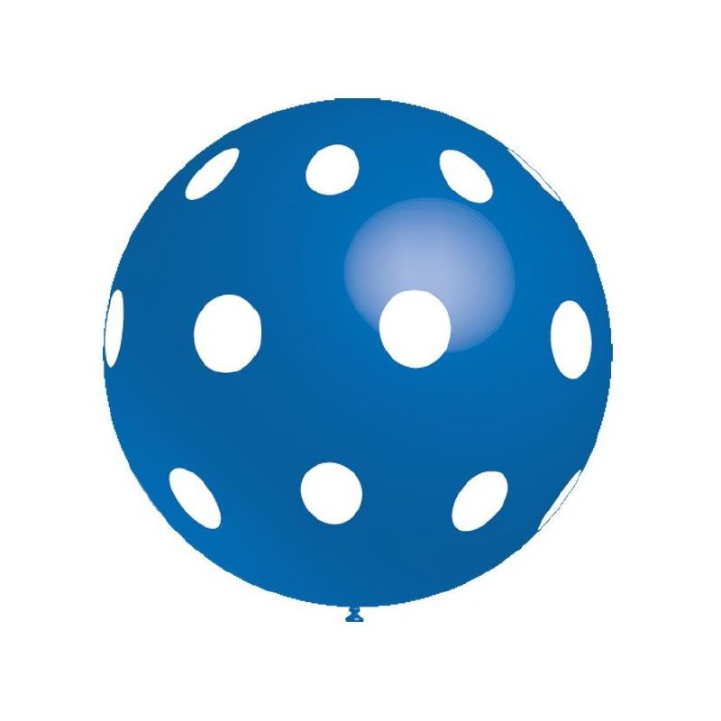 Õhupall XL sinine valgete täppidega, Decoration 1tk/pk daim 91cm, Balloonia/12