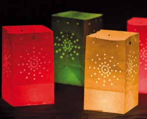 Küünlalatern paberist Tähed 6tk/pk punane, väike Heyda/6