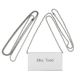 Nimesildikett Durable pikkus 850mm metallist, hõbedane /10